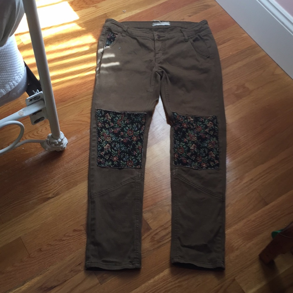 Free People patch jean